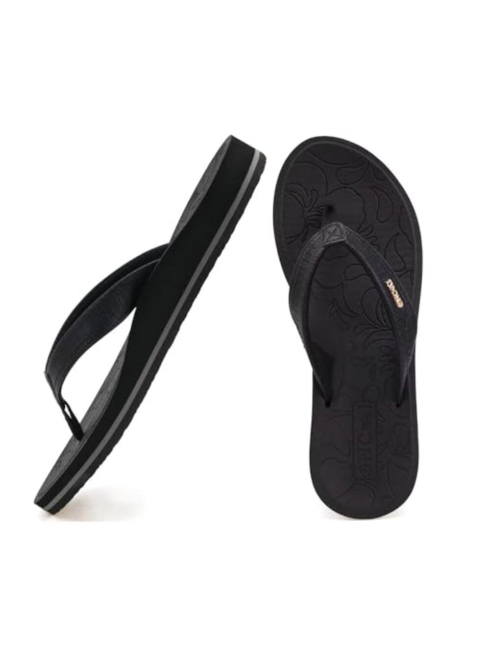 Women's Yoga Mat Flip Flops with Arch Support Comfy Beach Thong Sandals